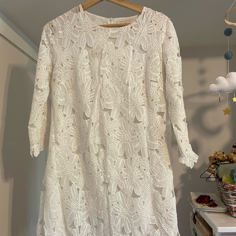White Lace flower dress